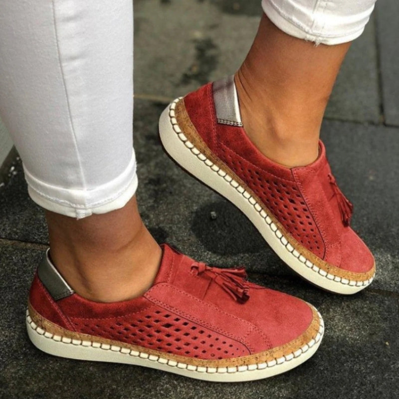 Arden | Women's Slip Ons with Knit Comfortable Casual Everyday Walking Lightweight