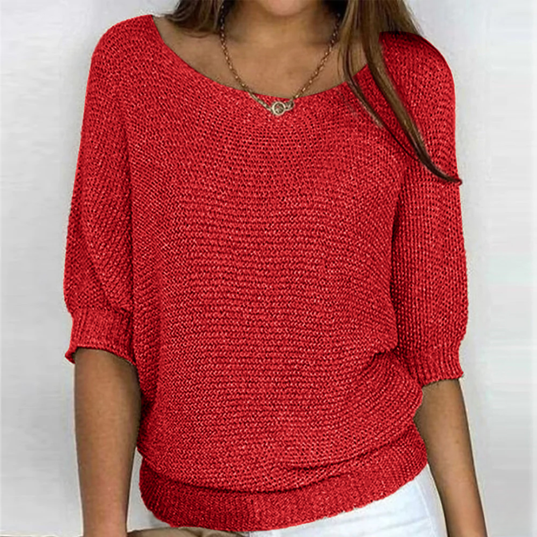 Wren | Women's Knit Sweater Pullover with Cozy Soft Long-Sleeve for Layering