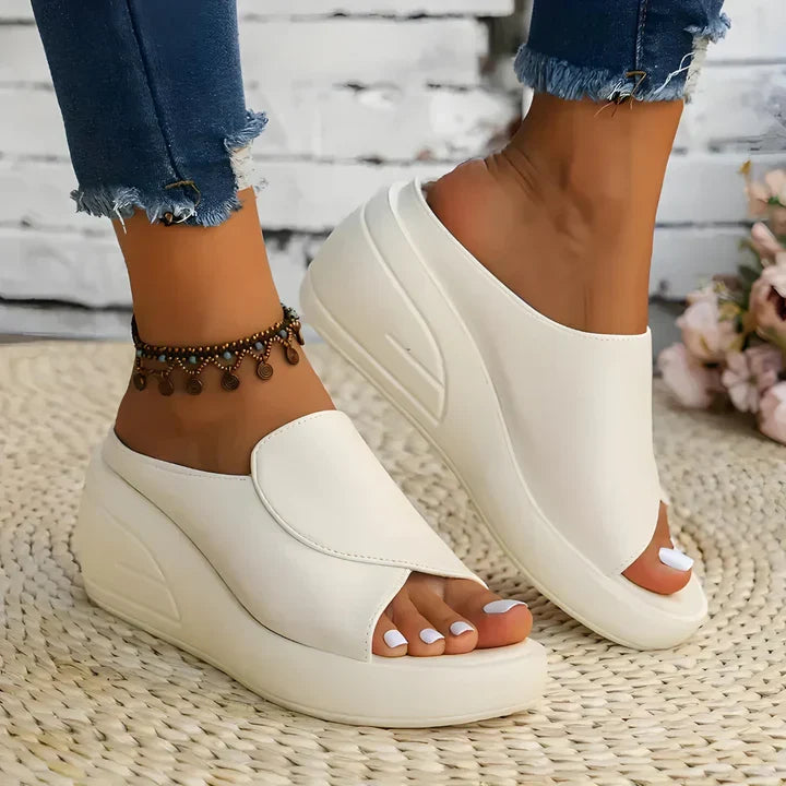 Eliza | Women's Slip on Wedge Sandals with Comfortable for Walking