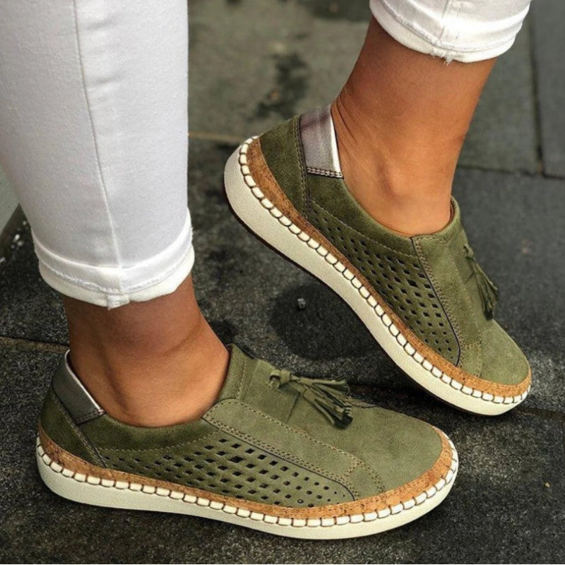 Arden | Women's Slip Ons with Knit Comfortable Casual Everyday Walking Lightweight