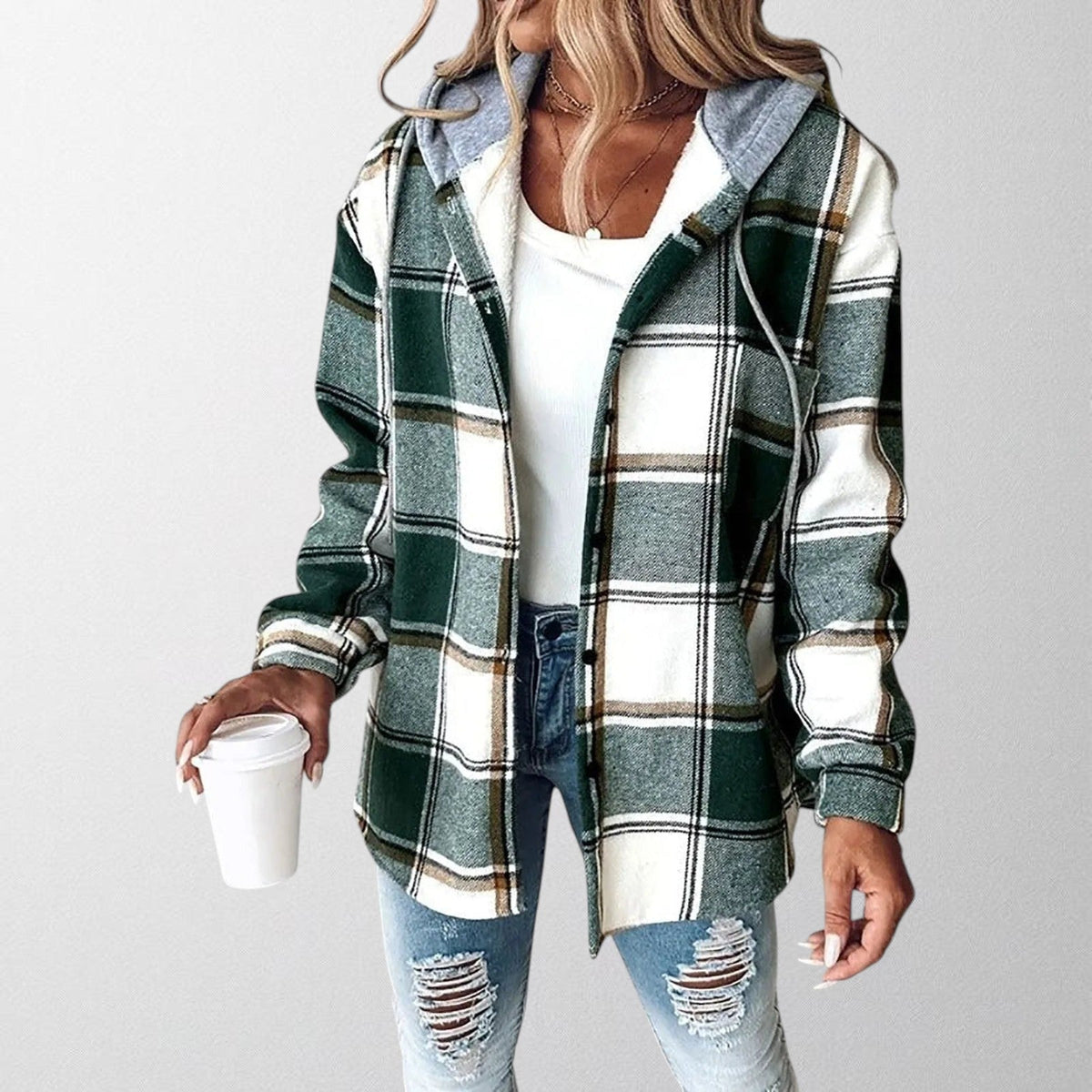 Saskia | Women's Olivia Jacket with Hooded Lightweight Casual Everyday for Layering
