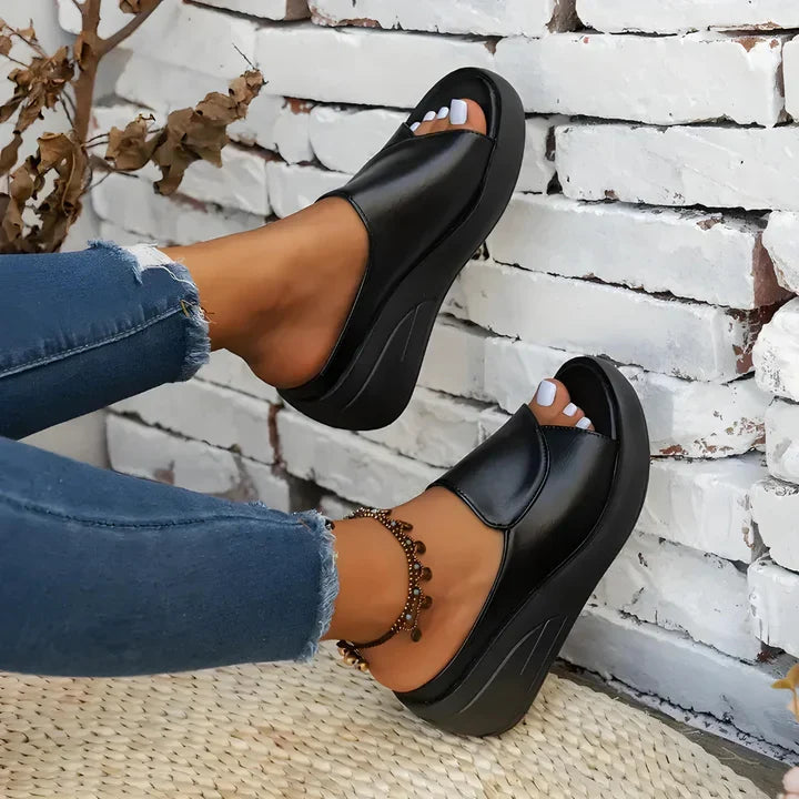 Eliza | Women's Slip on Wedge Sandals with Comfortable for Walking
