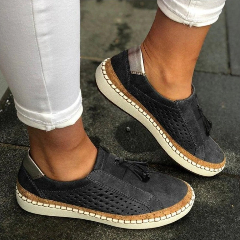 Arden | Women's Slip Ons with Knit Comfortable Casual Everyday Walking Lightweight