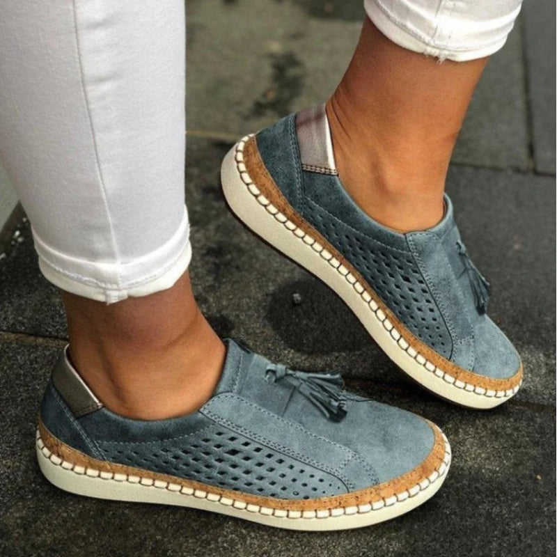 Arden | Women's Slip Ons with Knit Comfortable Casual Everyday Walking Lightweight