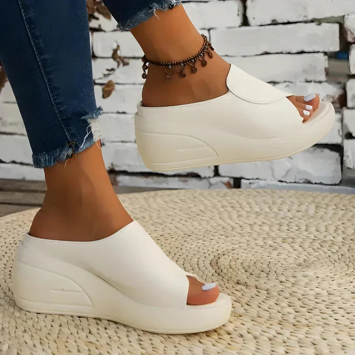 Eliza | Women's Slip on Wedge Sandals with Comfortable for Walking