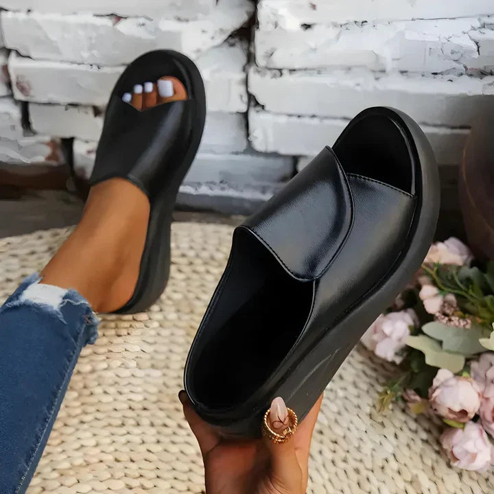 Eliza | Women's Slip on Wedge Sandals with Comfortable for Walking