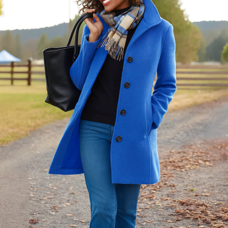Connie | Women's Coat with Button-Front Lightweight Casual Everyday Layering