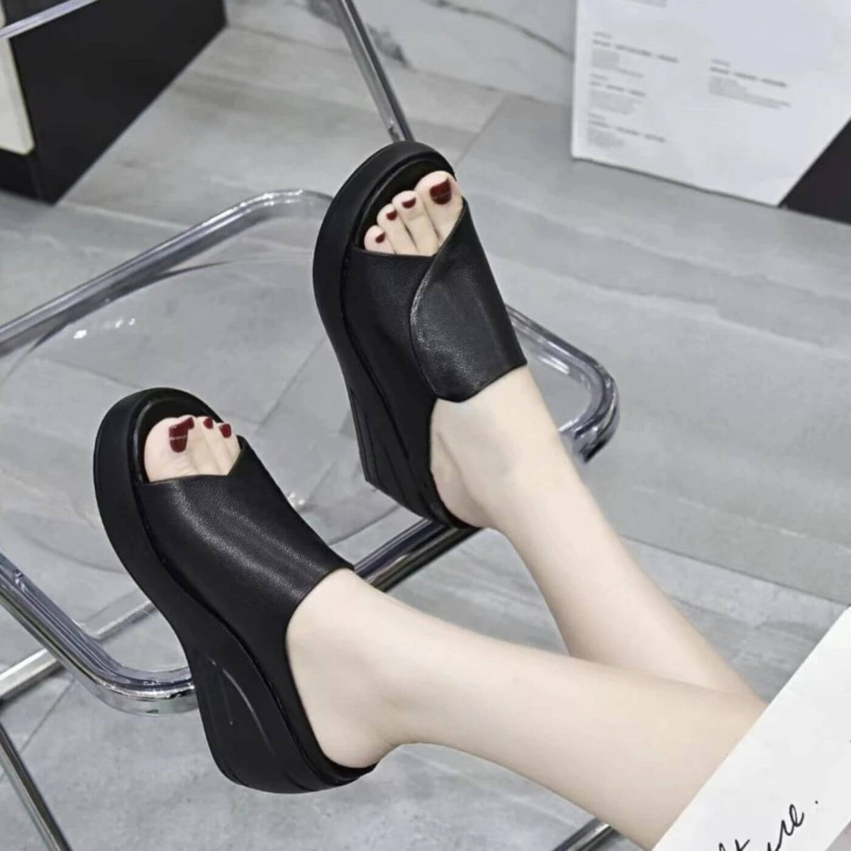 Eliza | Women's Slip on Wedge Sandals with Comfortable for Walking
