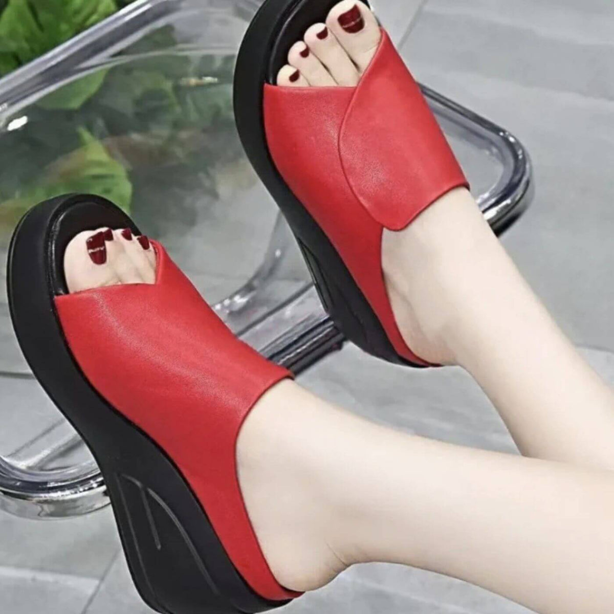 Eliza | Women's Slip on Wedge Sandals with Comfortable for Walking