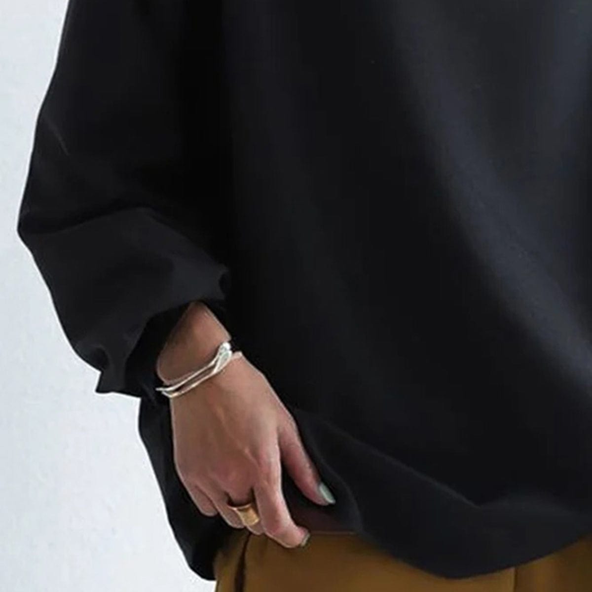 Elly | Women's High Neck Casual Top with Knit Everyday Elegant Layering