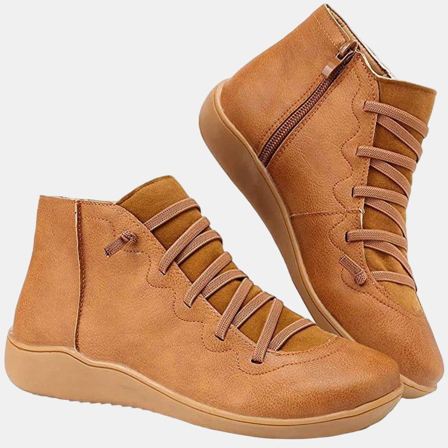 Riley | Women's Lace up Ankle Boots with Comfortable Casual Everyday Walking