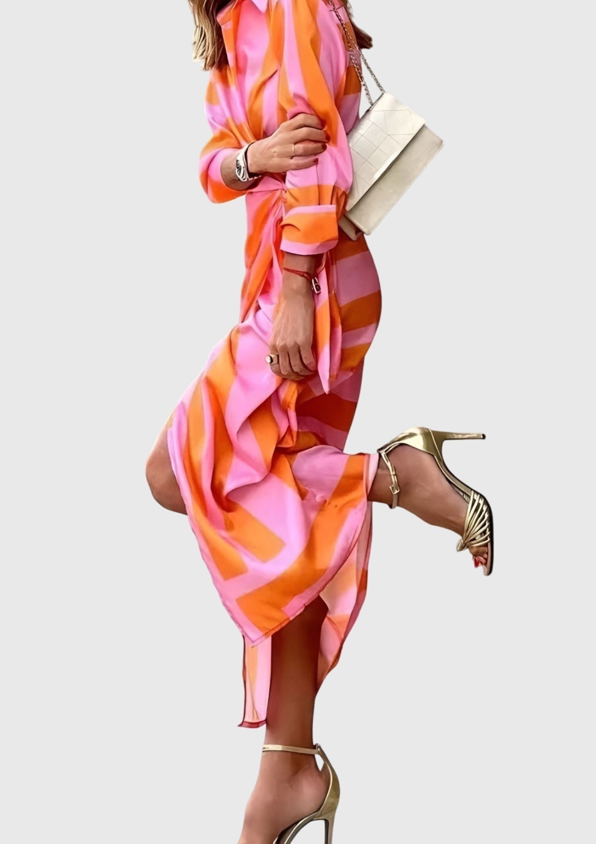 Everly | Women's Wrap Dress with Print Elegant Everyday Casual Chic Flattering