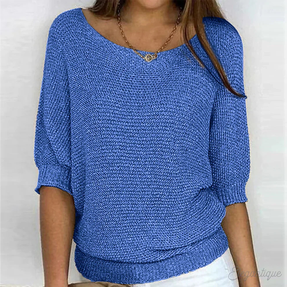 Wren | Women's Knit Sweater Pullover with Cozy Soft Long-Sleeve for Layering