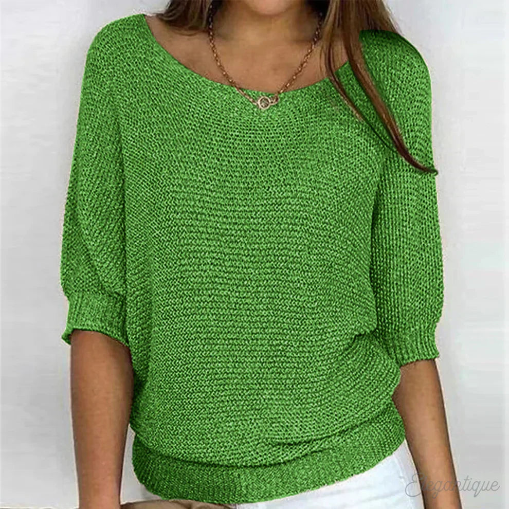Wren | Women's Knit Sweater Pullover with Cozy Soft Long-Sleeve for Layering