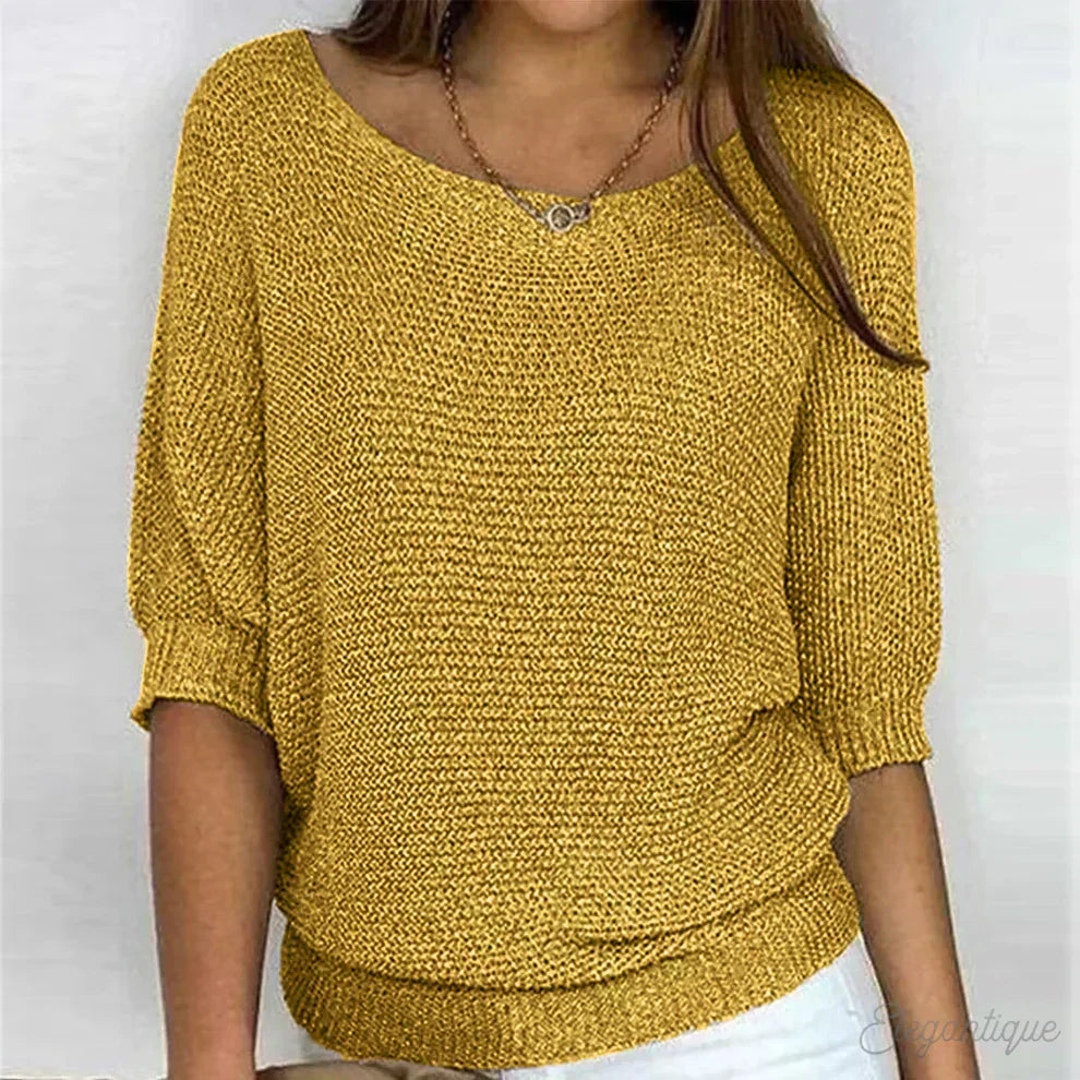 Wren | Women's Knit Sweater Pullover with Cozy Soft Long-Sleeve for Layering