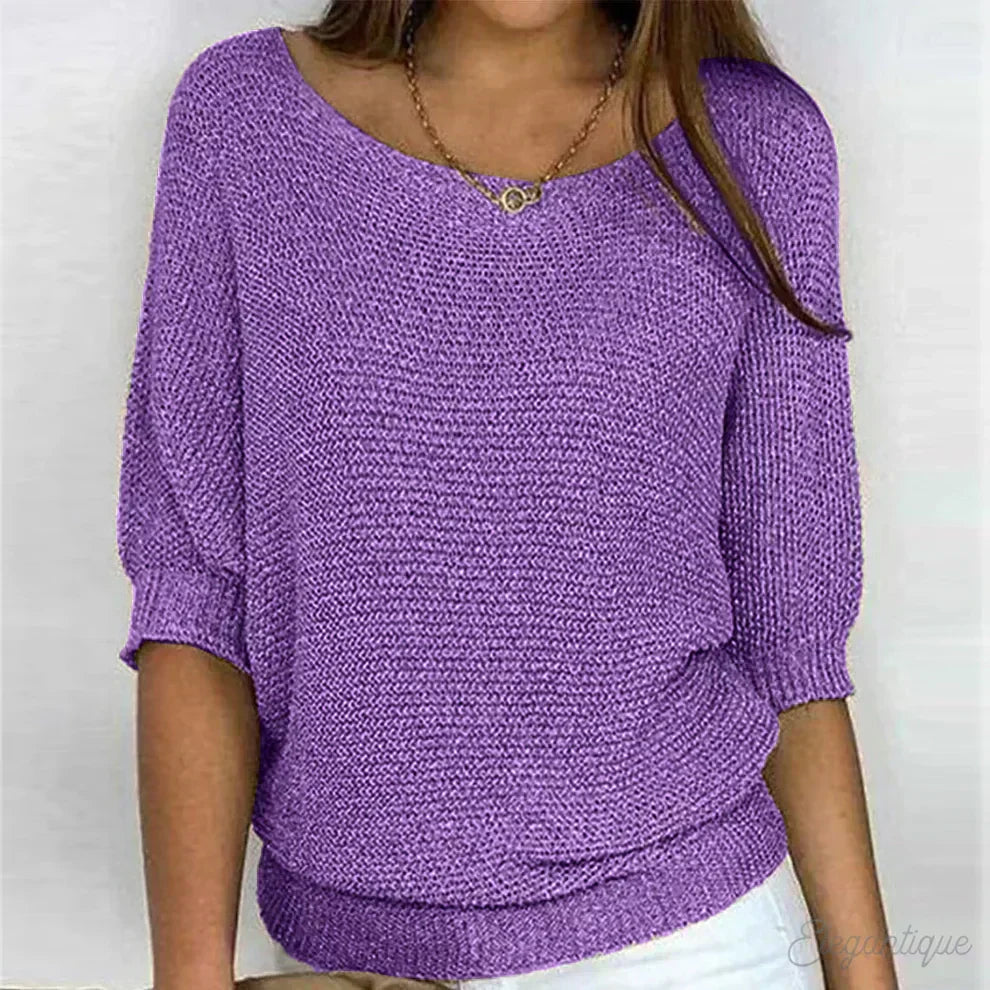 Wren | Women's Knit Sweater Pullover with Cozy Soft Long-Sleeve for Layering