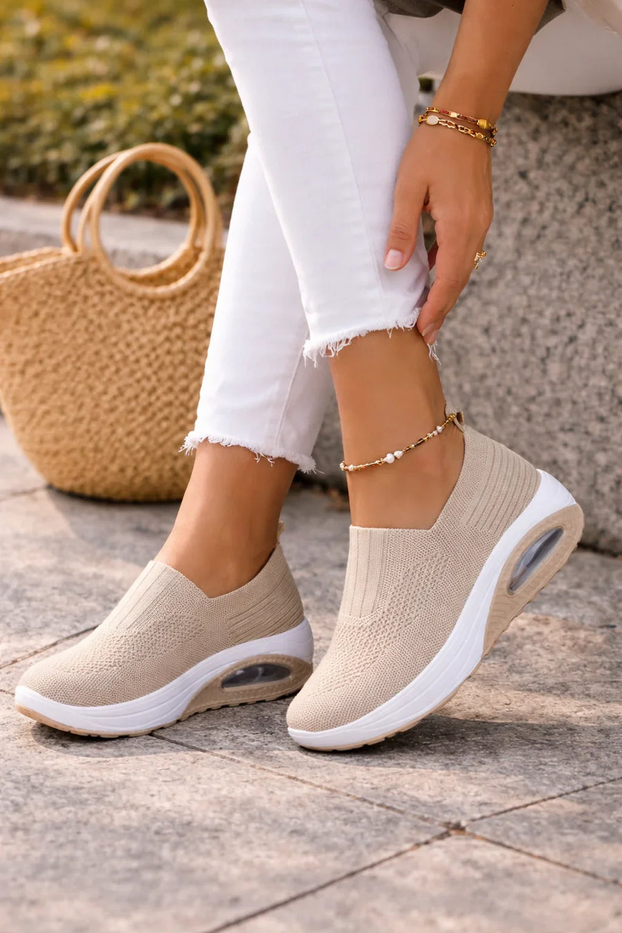 Amara | Women's Slip On Knit Comfort with Comfortable Casual for Walking